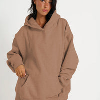 Unisex Roman Oversize Hoodie Choc