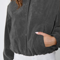 Clara Bomber Grey