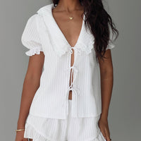 Eternal Sun Collared Set White