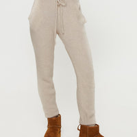 Abrams Rib Knit Pant Beige