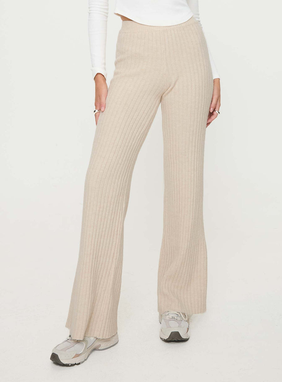 Montana Knit Pants Cream