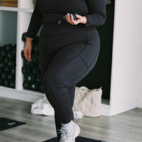 Achieve Activewear Leggings Black Curve