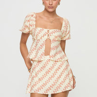 Adios Linen Blend Skort Multi