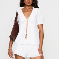 Eternal Sun Collared Set White