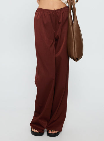 Dorie Straight Leg Pants Chocolate