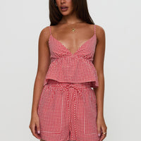 Lille Set Red Gingham