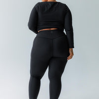Achieve Activewear Leggings Black Curve