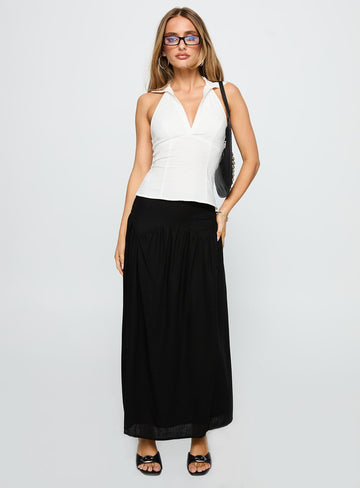 Human Nurture Maxi Skirt Black