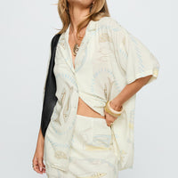 Caraliia Mini Skirt Cream