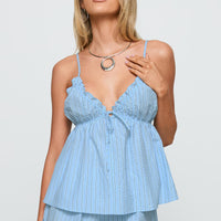 Abigayle Top Blue Stripe