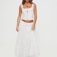 Traycie Corset Top White