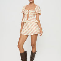 Adios Linen Blend Skort Multi