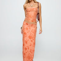 Mikah Maxi Skirt Orange