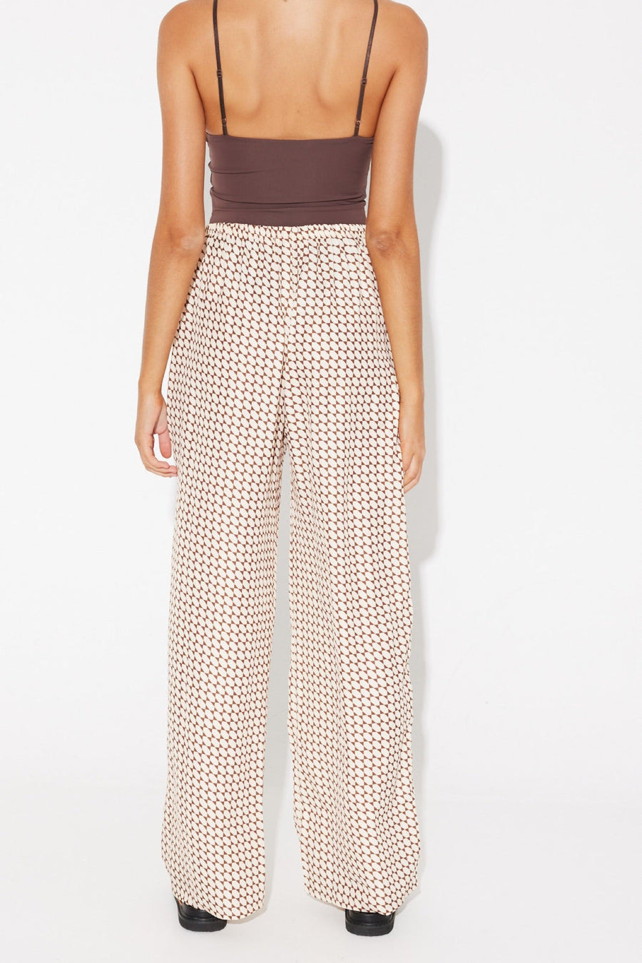Riley Resort Pant Brown Print