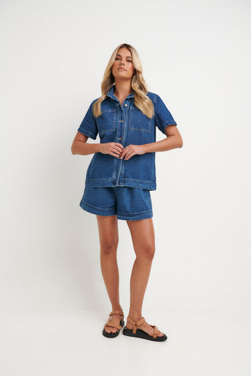 Sally Shirt Dark Blue