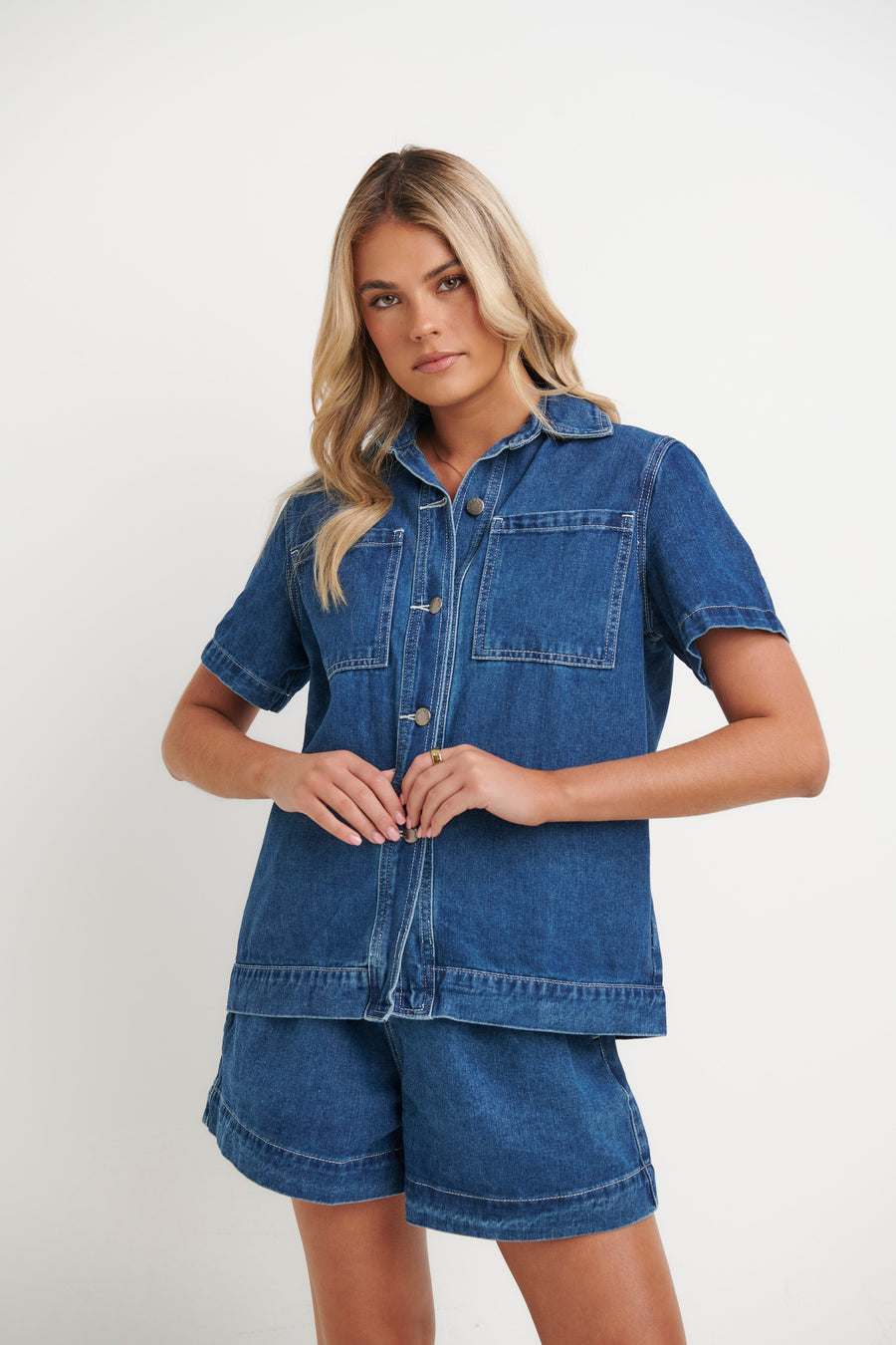 Sally Shirt Dark Blue