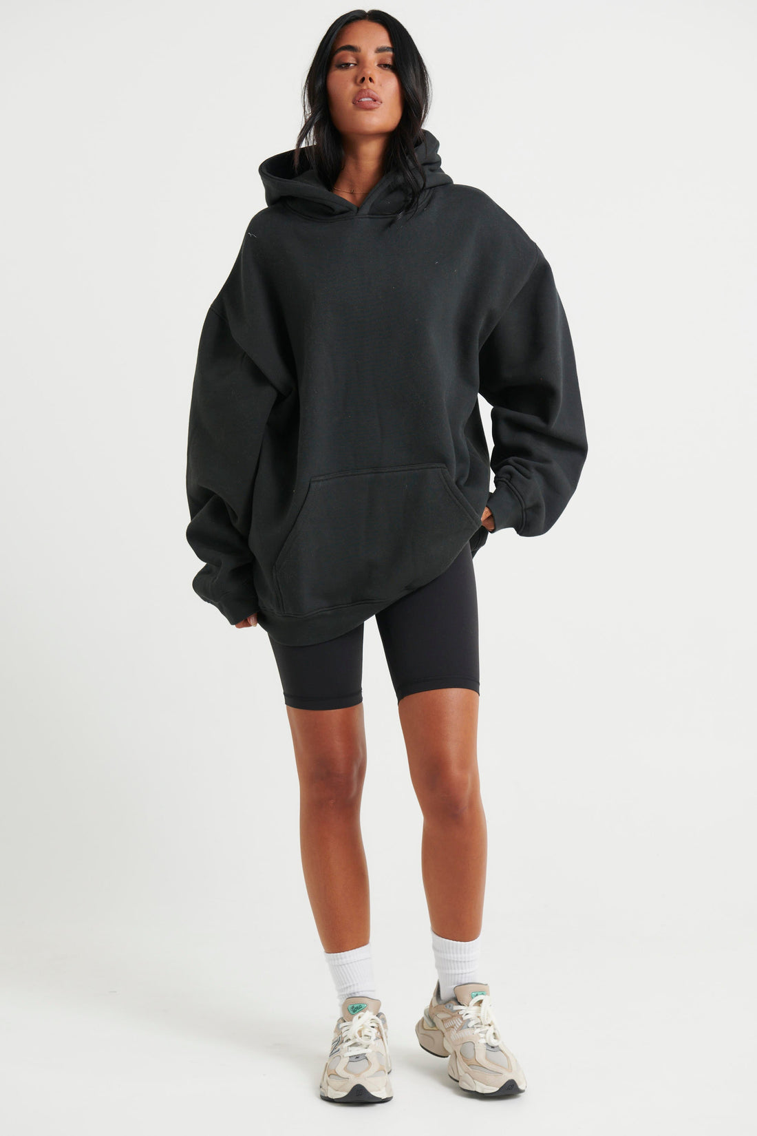 Unisex Roman Oversize Hoodie Black