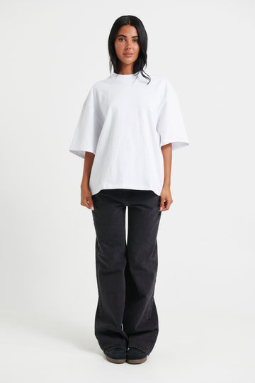 Unisex Emmett Box Tee White