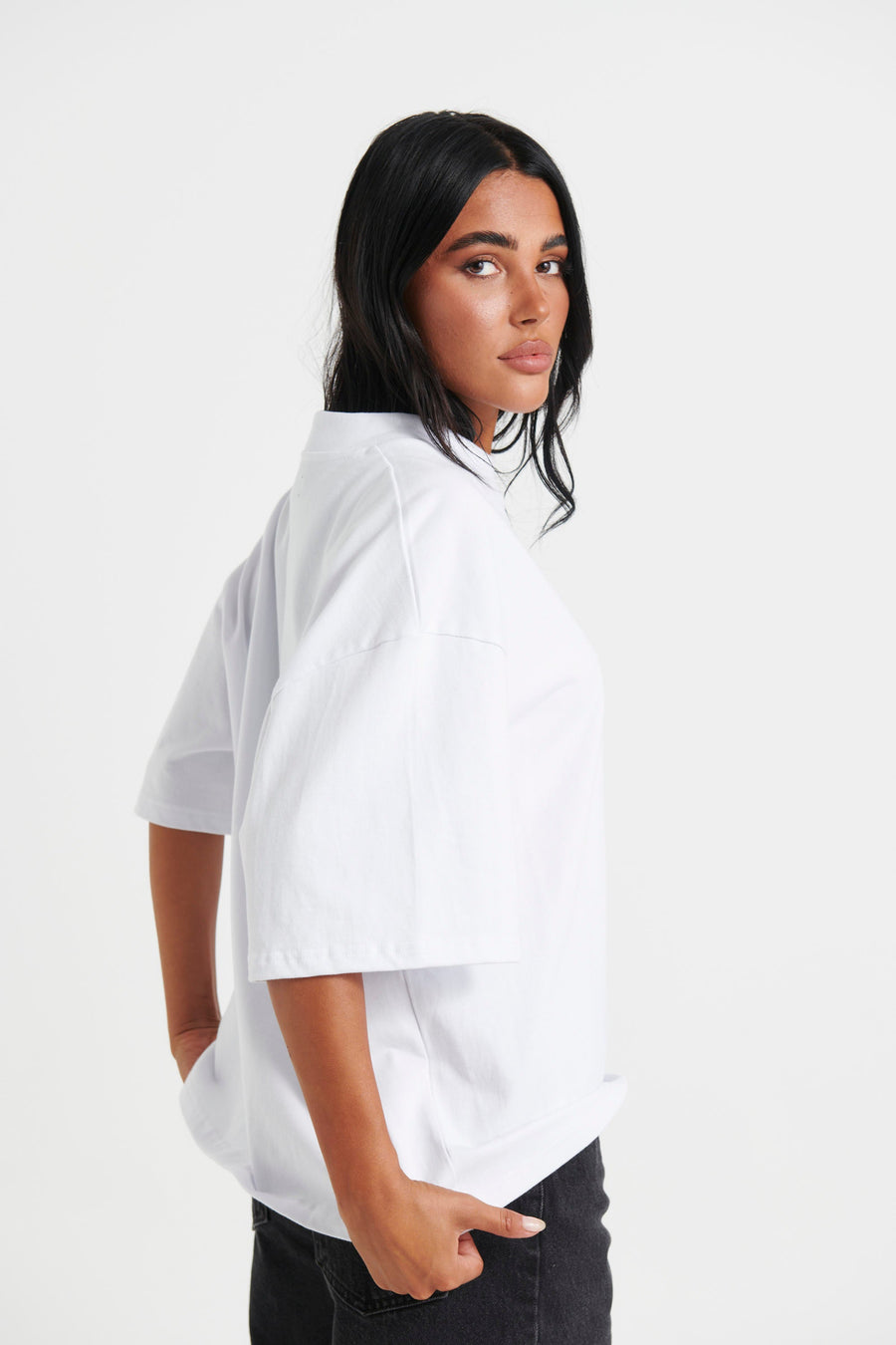 Unisex Emmett Box Tee White