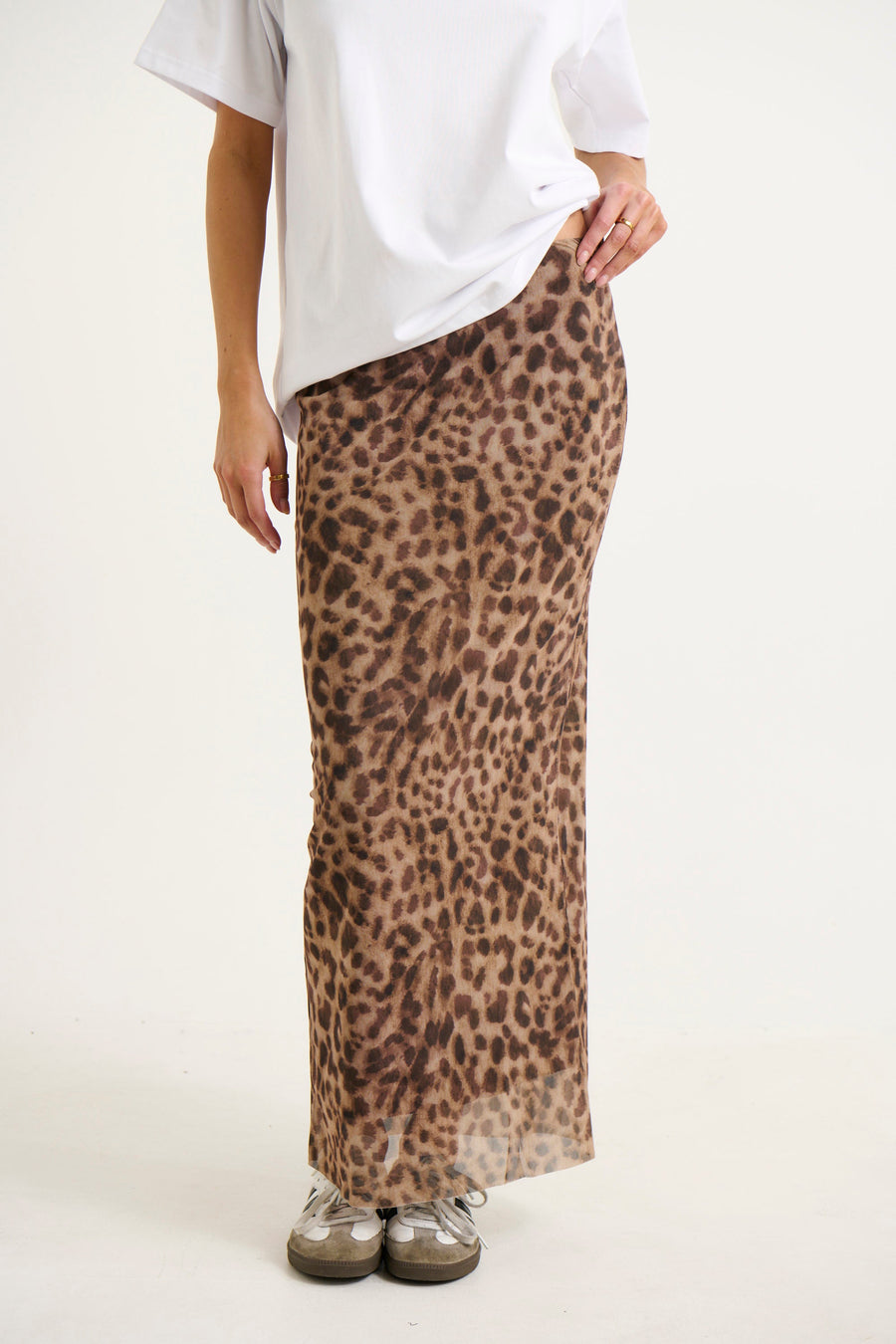 Louie Maxi Skirt Leopard
