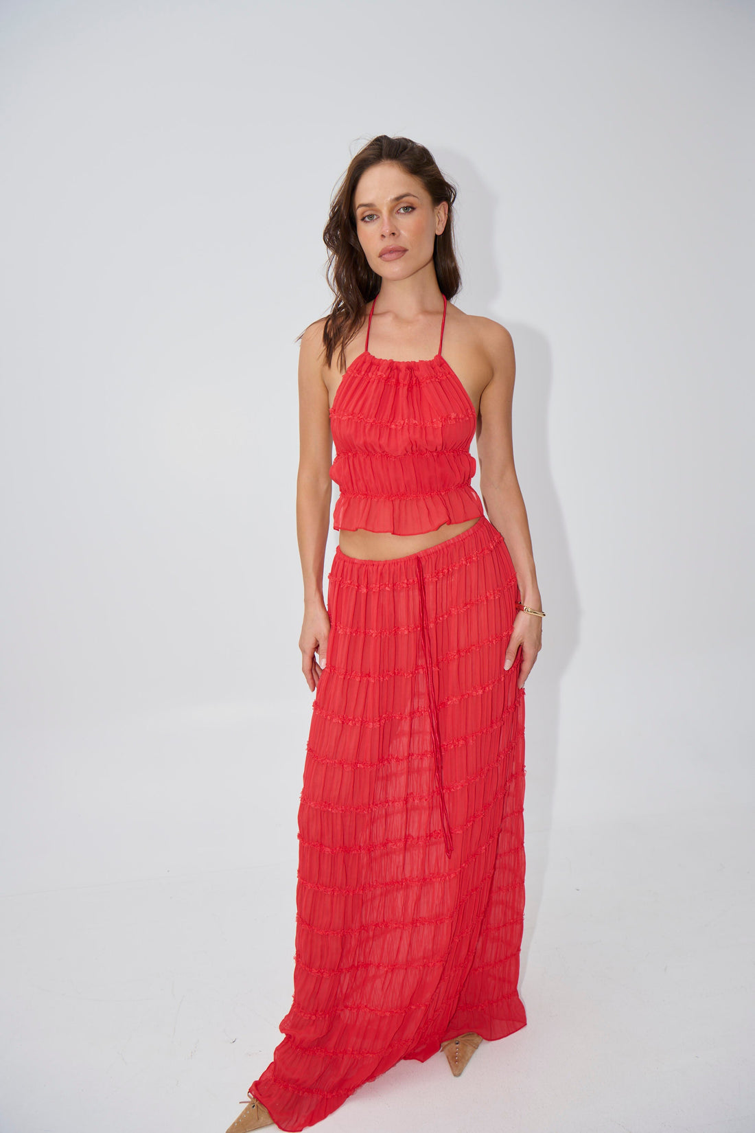 Elena Set Cherry - FINAL SALE