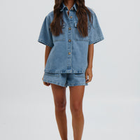 Delaney Denim Set Light Blue