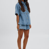 Delaney Denim Set Light Blue