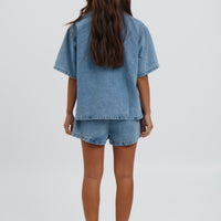 Delaney Denim Set Light Blue