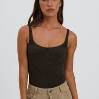 Je Taime Bodysuit Chocolate