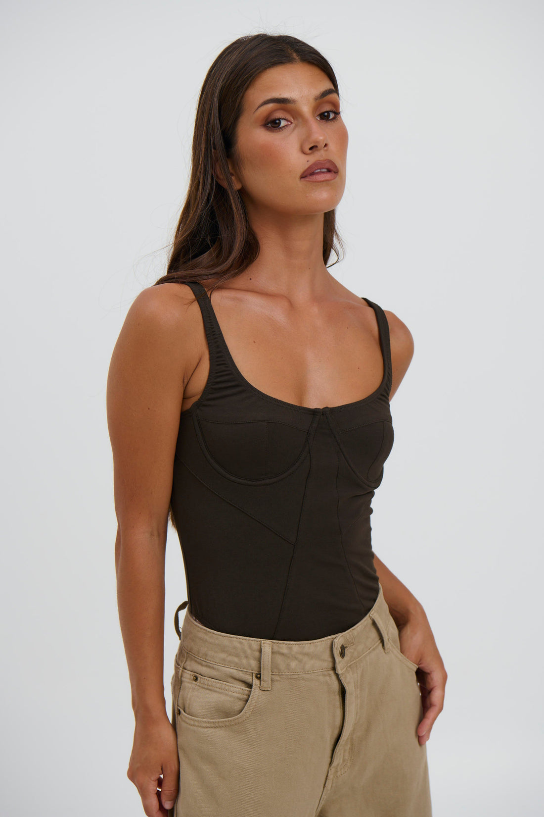Je Taime Bodysuit Chocolate