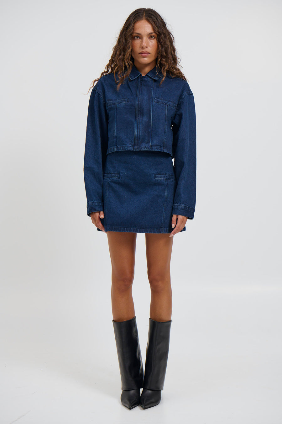 Evelyn Denim Skirt Indigo - FINAL SALE