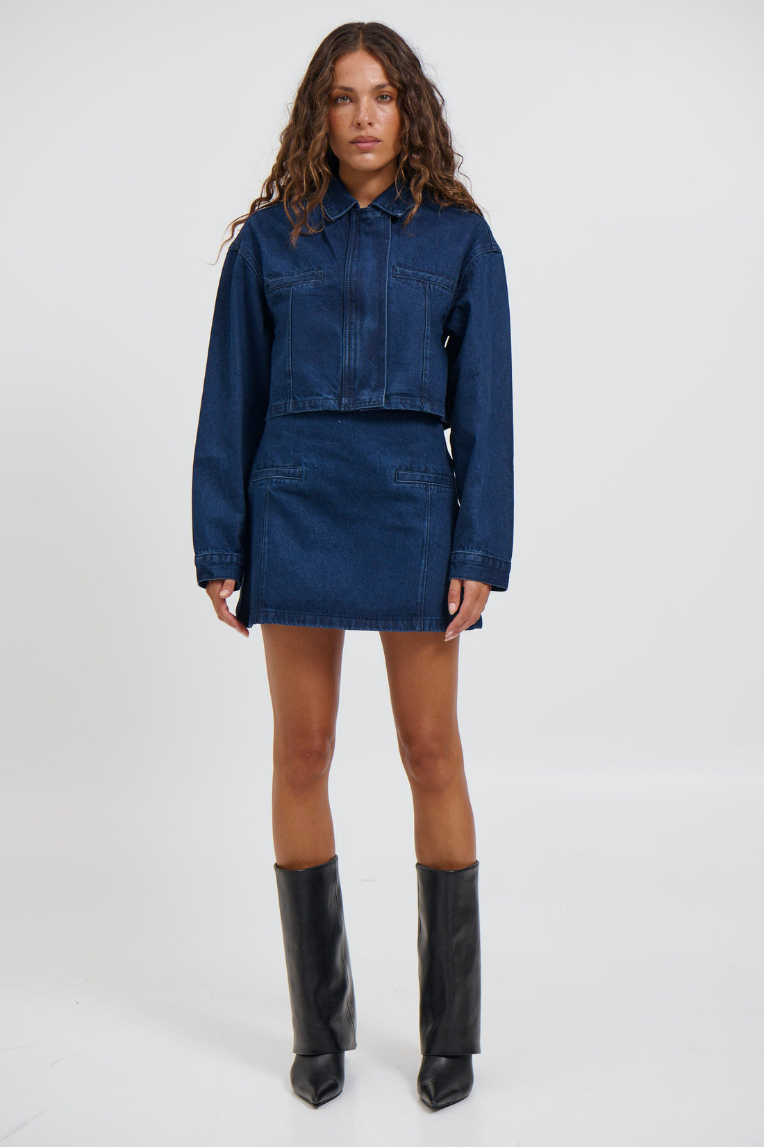 Evelyn Denim Jacket Indigo - FINAL SALE