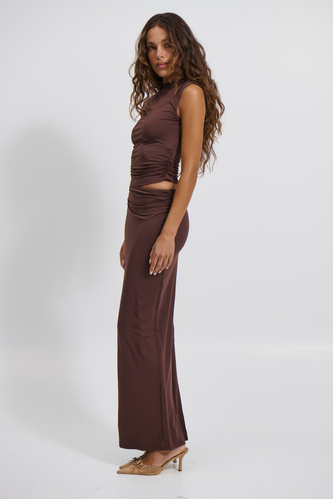 Gabby Maxi Skirt Coffee