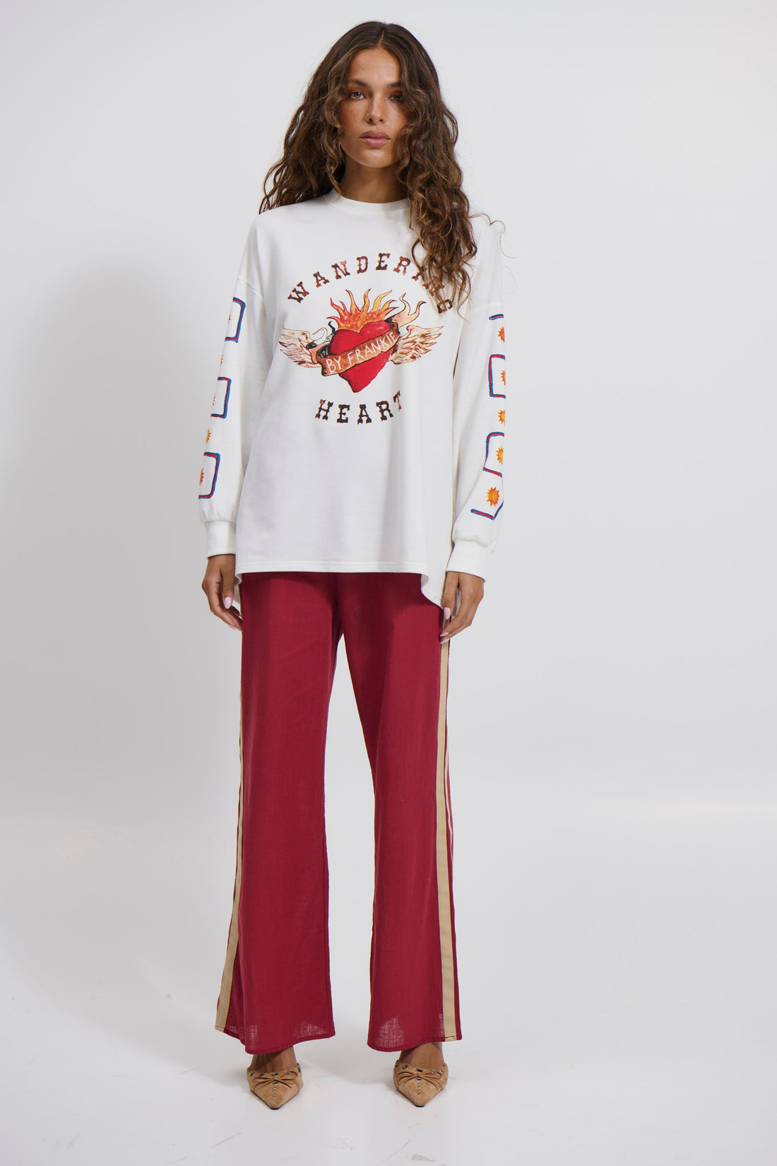 Wandering Hearts Top White