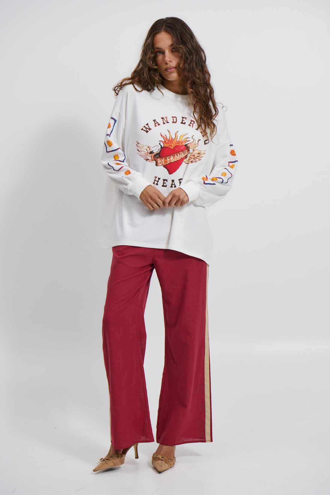 Wandering Hearts Top White