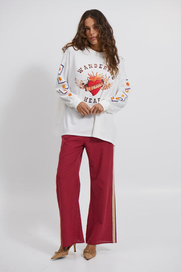 Wandering Hearts Top White