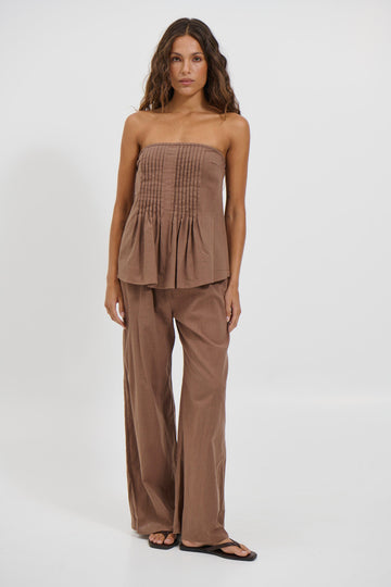 Ginny Pant Set Chocolate