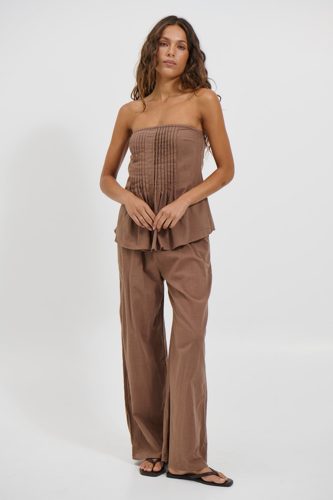 Ginny Pant Set Chocolate