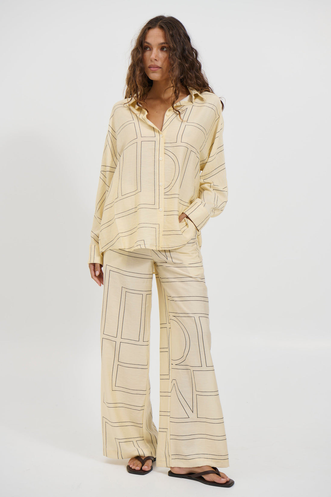 Tassie Long Sleeve Top Cream