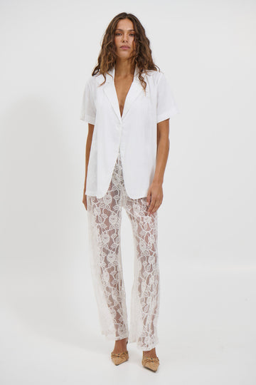 Karla Short Sleeve Shirt White