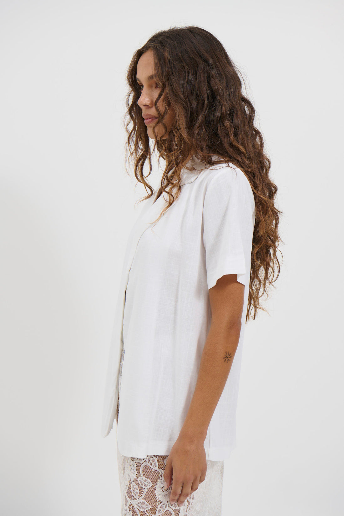 Karla Short Sleeve Shirt White