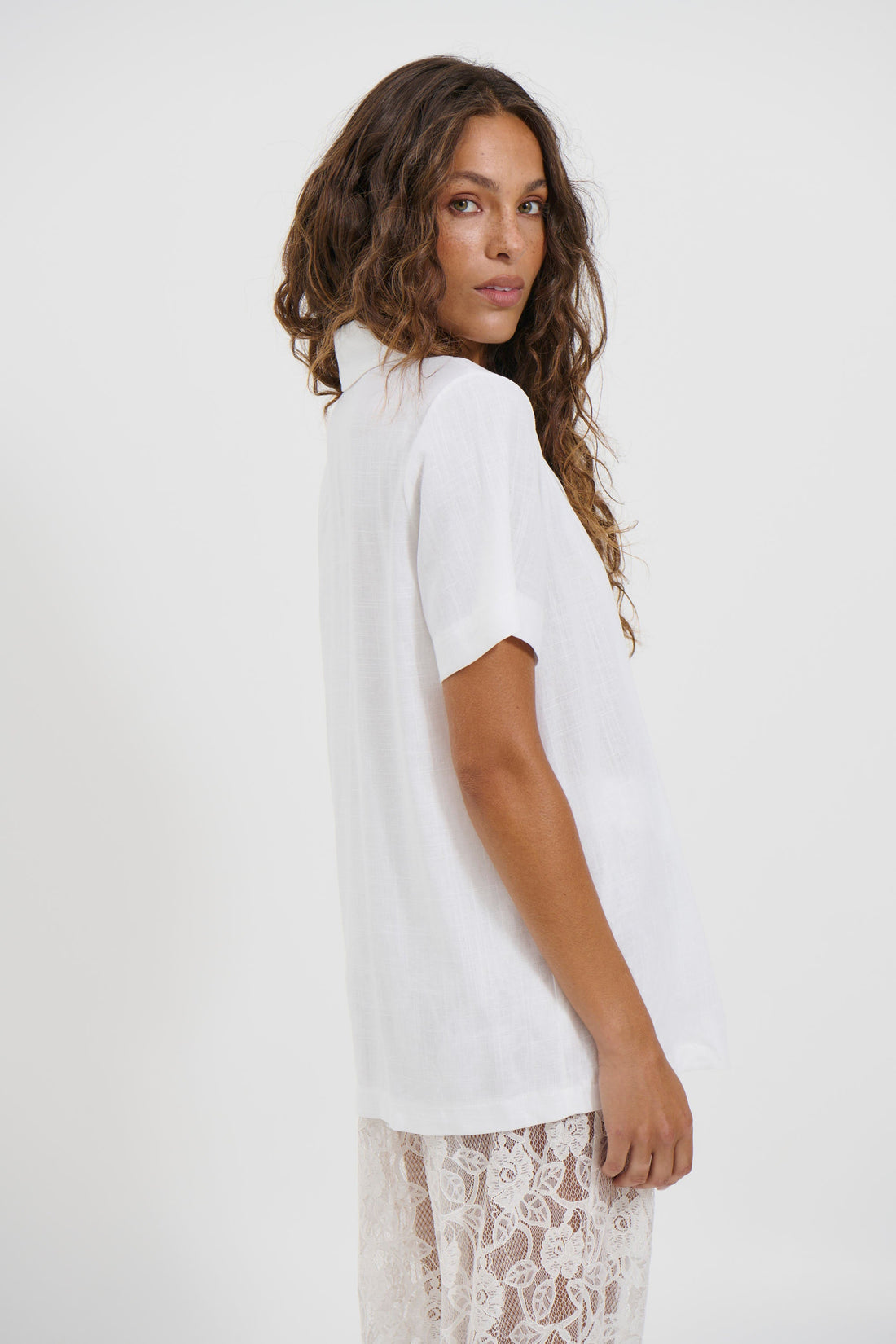 Karla Short Sleeve Shirt White