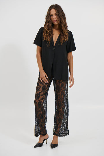 Karla Short Sleeve Shirt Black