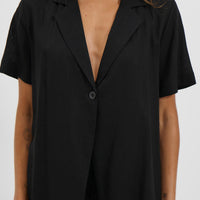 Karla Short Sleeve Shirt Black