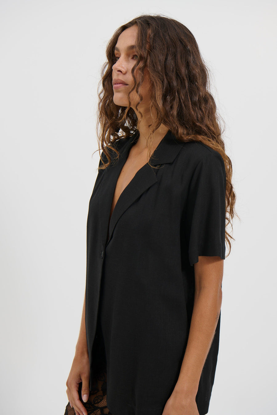 Karla Short Sleeve Shirt Black