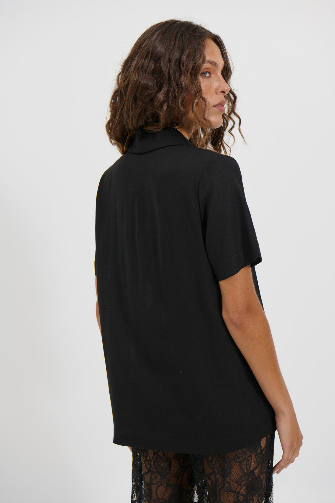 Karla Short Sleeve Shirt Black