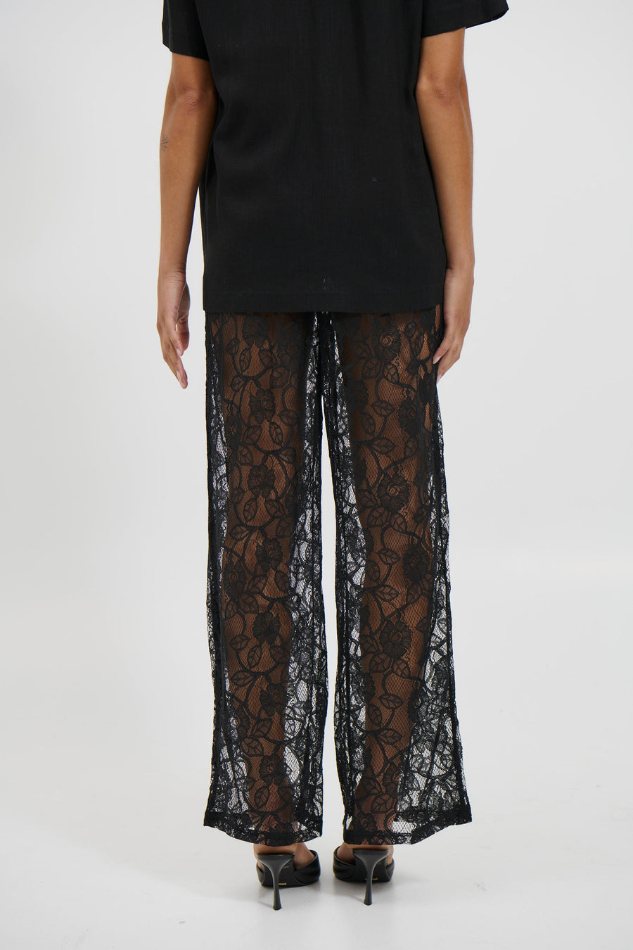 Tamika Lace Pant Black