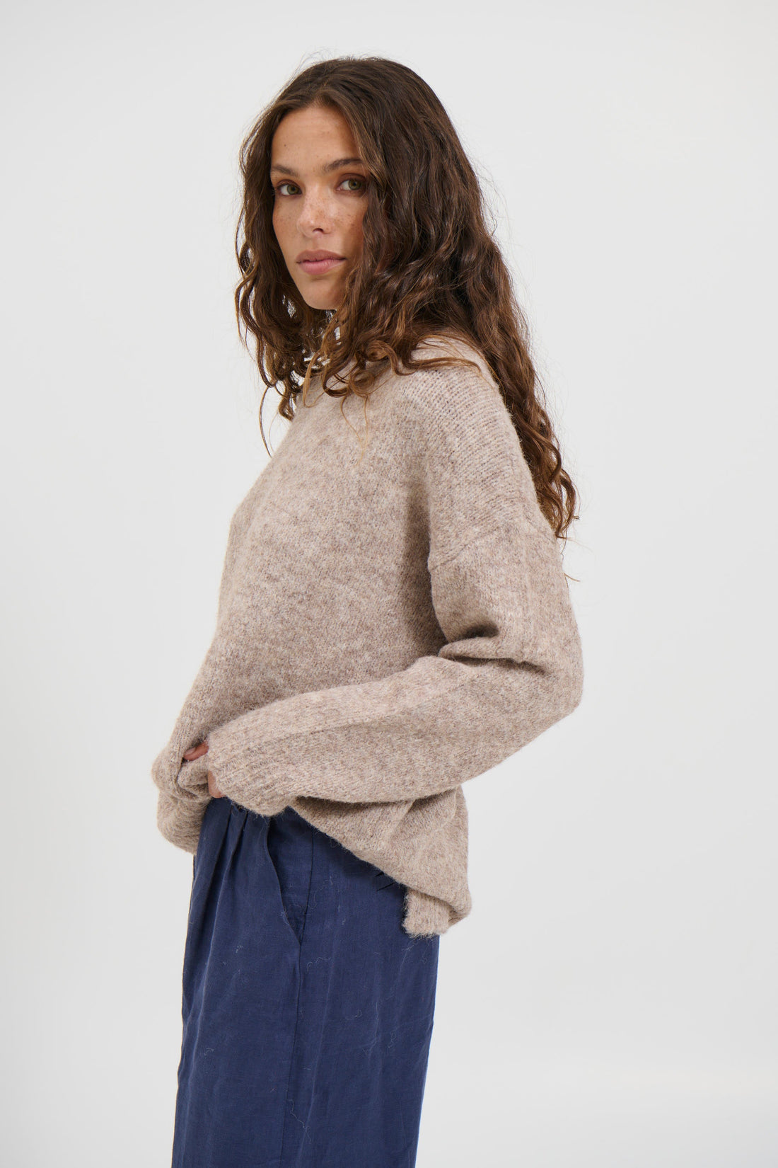 Stephanie Knit Jumper Mocha