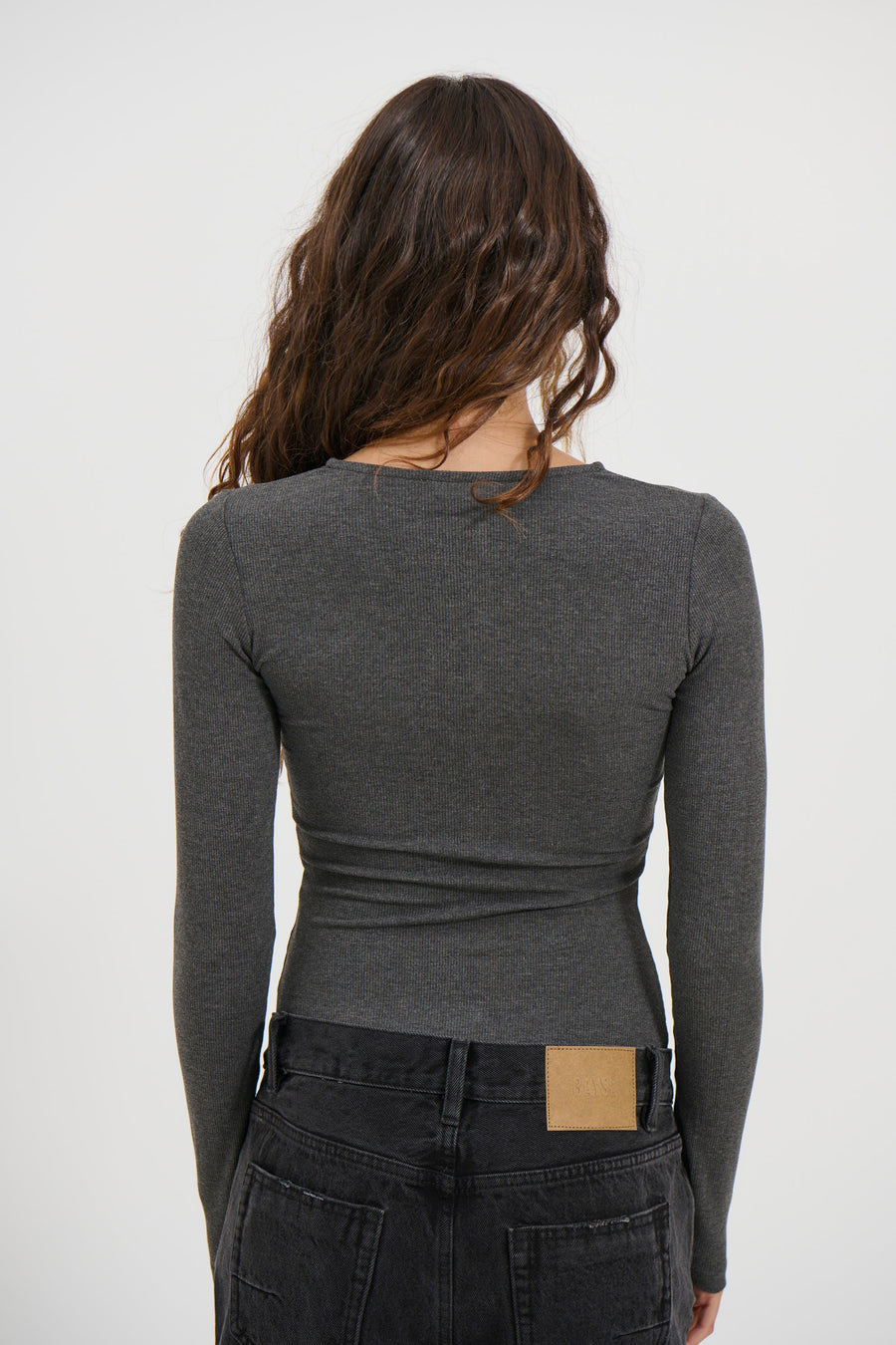 Lara Bodysuit Dark Heather Grey