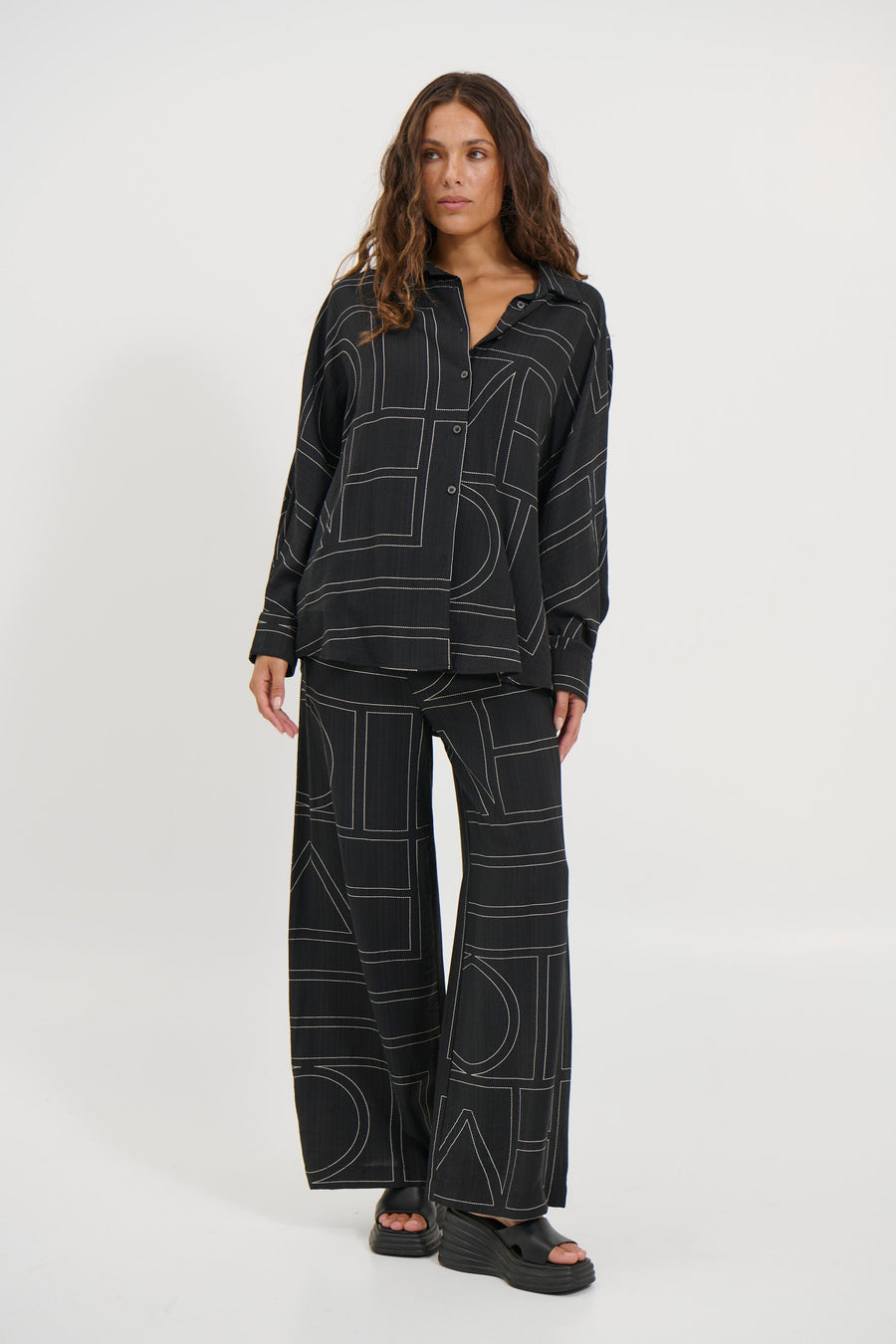 Tassie Long Sleeve Top Black